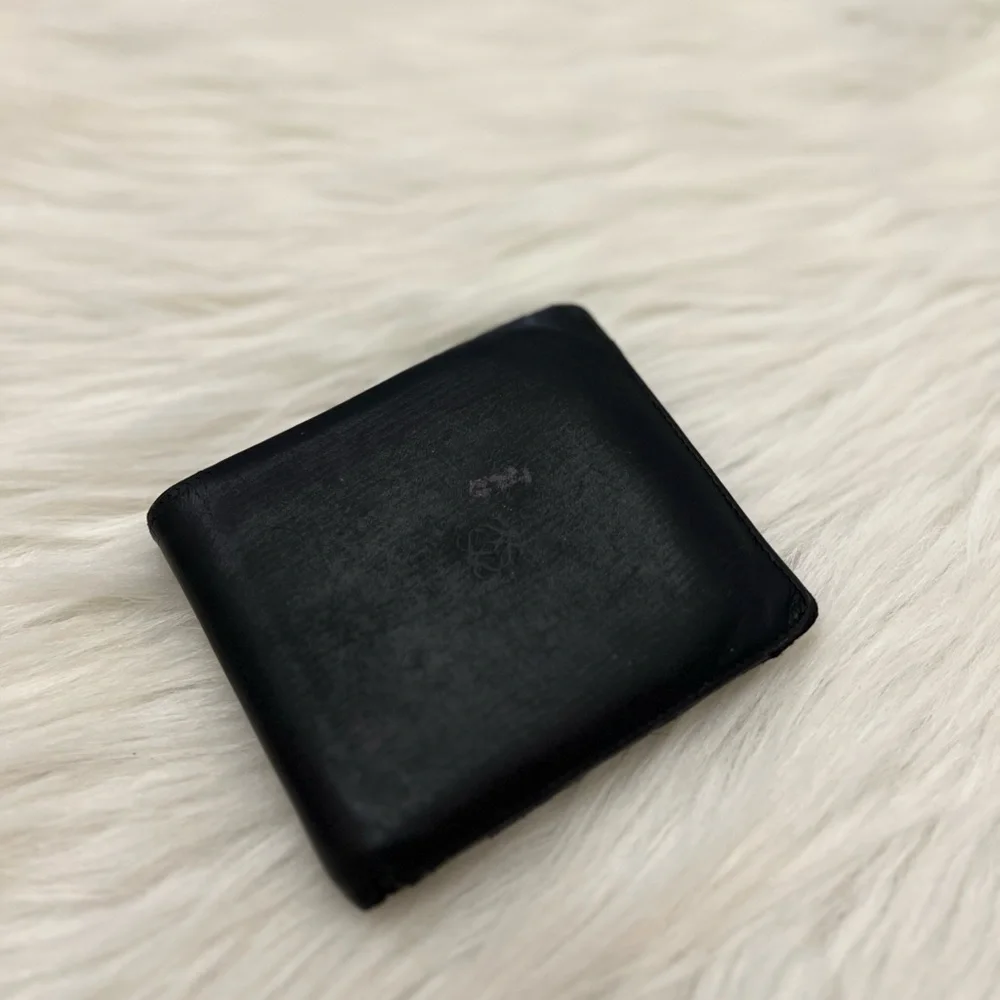 LOEWE - BLACK ALL LEATHER BIFOLD WALLET